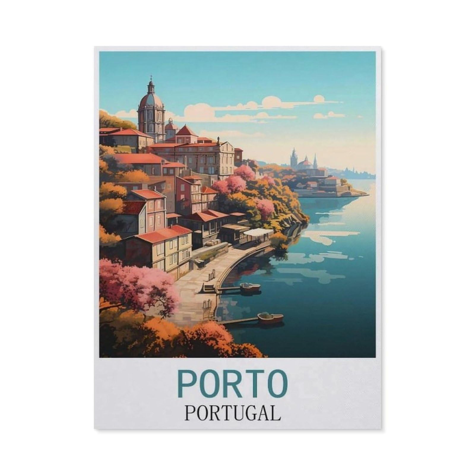 BEAYODKP DIY 5D Diamond Painting，Porto Portugal（40x50cm）
