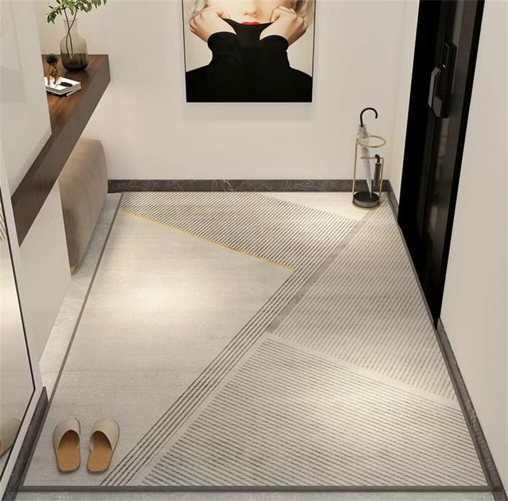 Tapis pour chambre gris moderne 100x160cm idéal couloir et jeux d'enfant