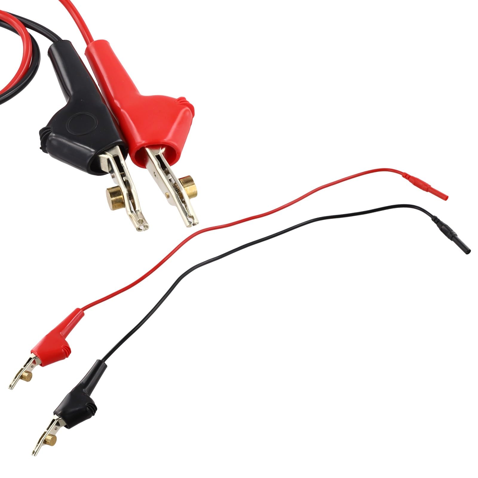 SPORTARC Fiche banane 4 mm, pince crocodile, plomb, sonde isolée rouge pour multimètre, prise en main sûre pour tests électriques en laboratoire