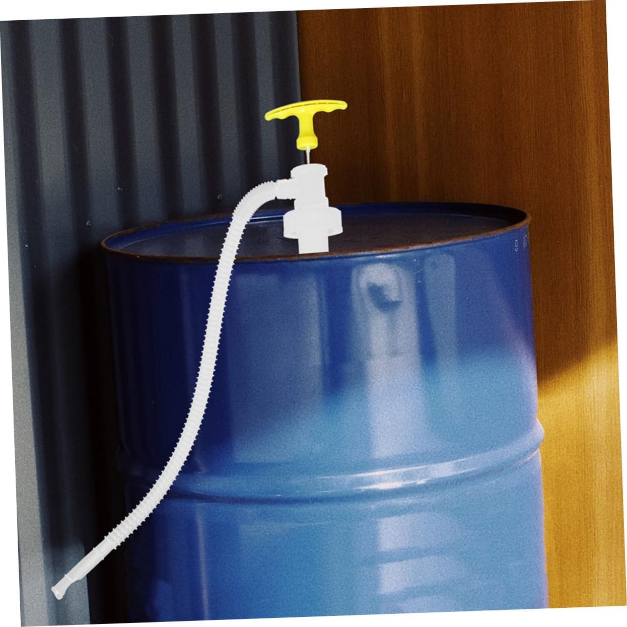 Manual Transfer Pump for Oil Drums, Portable Plastic 2 Piece Set