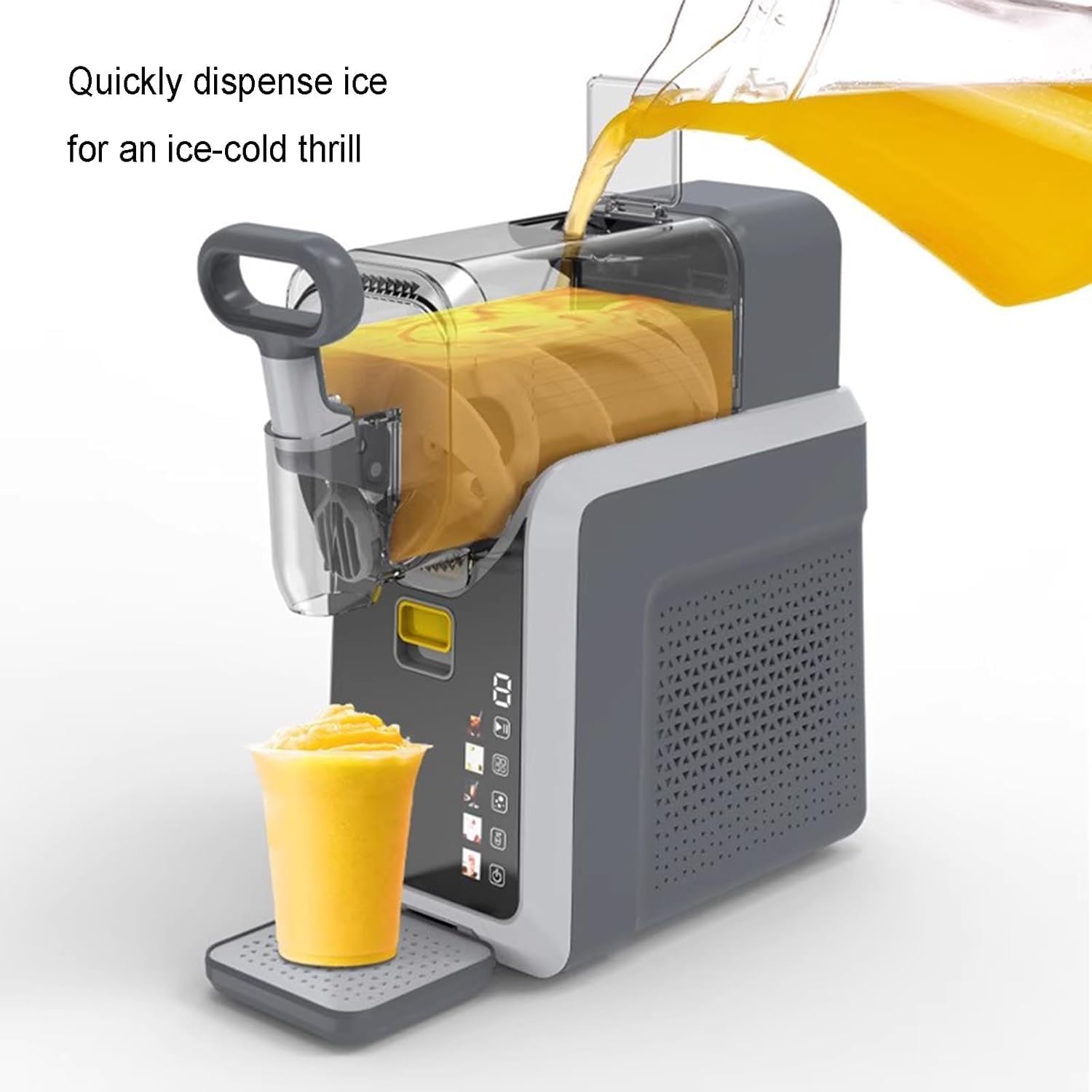 Slushie Machine urządzenie do mrożonych napojów z wyświetlaczem LED, 5 programów One-Touch, samooczyszczanie, bez lodu do koktajli mlecznych i smoothie