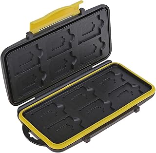 Slots Memory Card Case Multi-Grid Durable Large Capacity Waterproof Storage Saving Deposit Card Box Holder Shock-Proof Memory Cards Case Water-Resistant Card Case