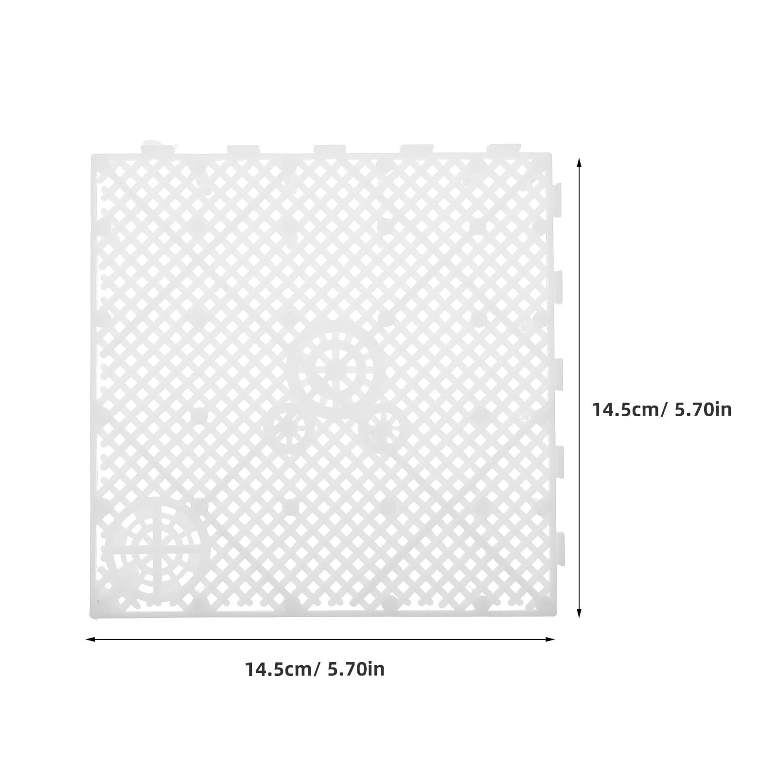 Homoyoyo Lot de 20 Plaques de Filtre de Fond D'aquarium en Plastique Blanc, Facile à Installer et Entretien Simple pour Accessoires de Filtration sous-Gravier