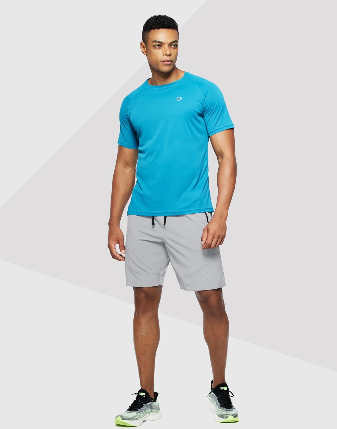 Pudolla Men's Workout Running Shorts 7"/5"/9" Lightweight Gym Athletic Shorts for Men with Zipper Pockets - Image 3