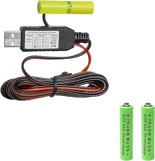 USB Power Converter DC Buck Boost Battery Eliminator Replace 1 to 4pcs 1.5V 3V 4.5V 6V AA AAA Connect Multi for LED Light,Radio, Electronic Toys, Kids Keyboard Piano (3-AAA 4.5V)