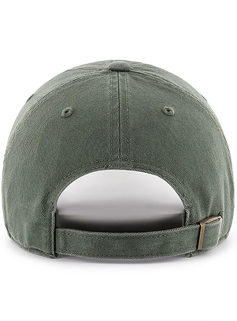 47 Brand MLB Moss Green Primary Logo Clean Up Adjustable Strap Baseball Cap Hat, Adult One Size Fits All - Los Angeles Dodgers Moss Green
