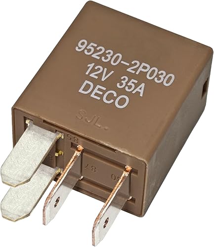 Miniatura 6 de Relé 95230-2P030 (juego de 2), relé de potencia multiusos de 4 pines 12 V 35 A, compatible con vehículos Hyundai, Kia