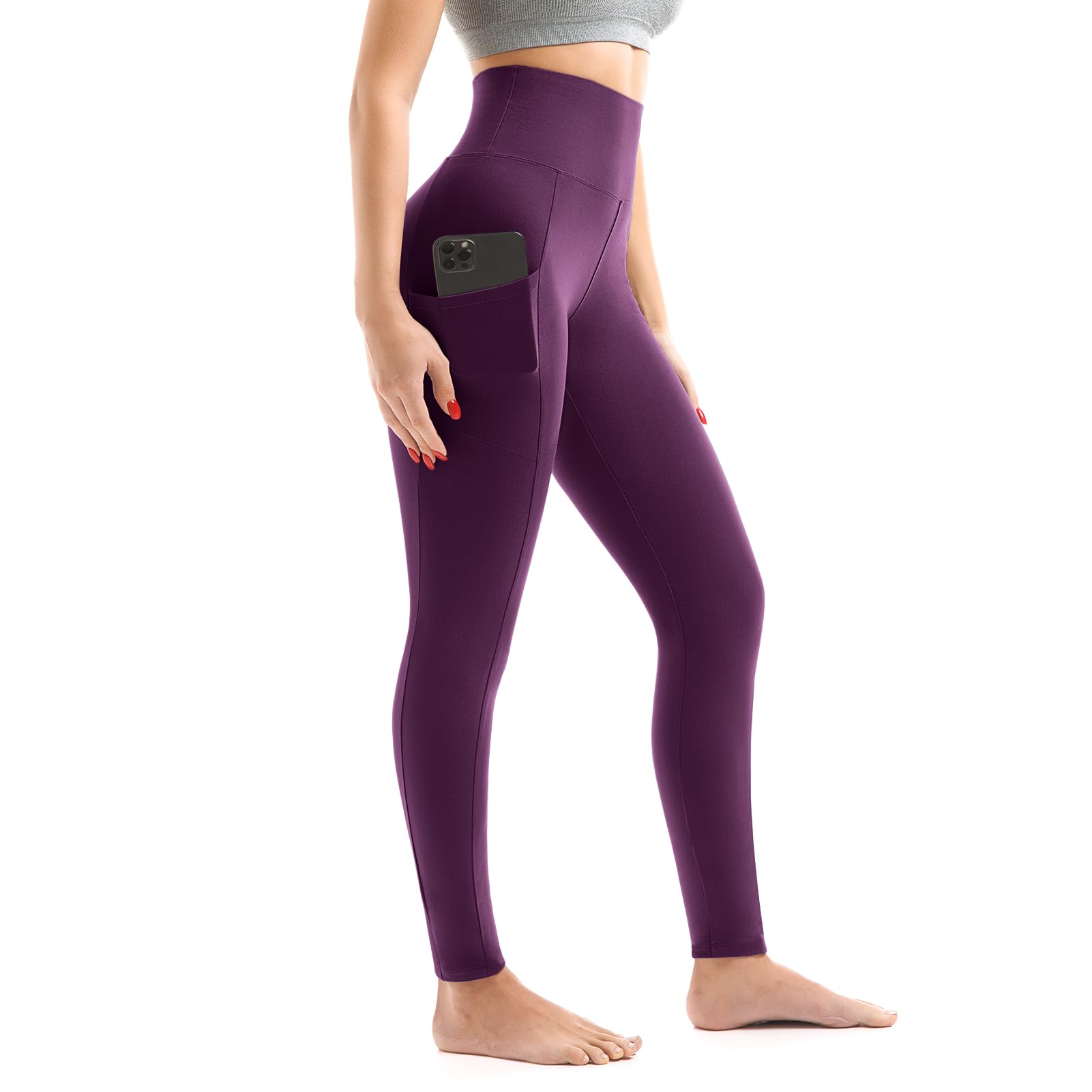 Walifrey Leggings with Pockets for Women