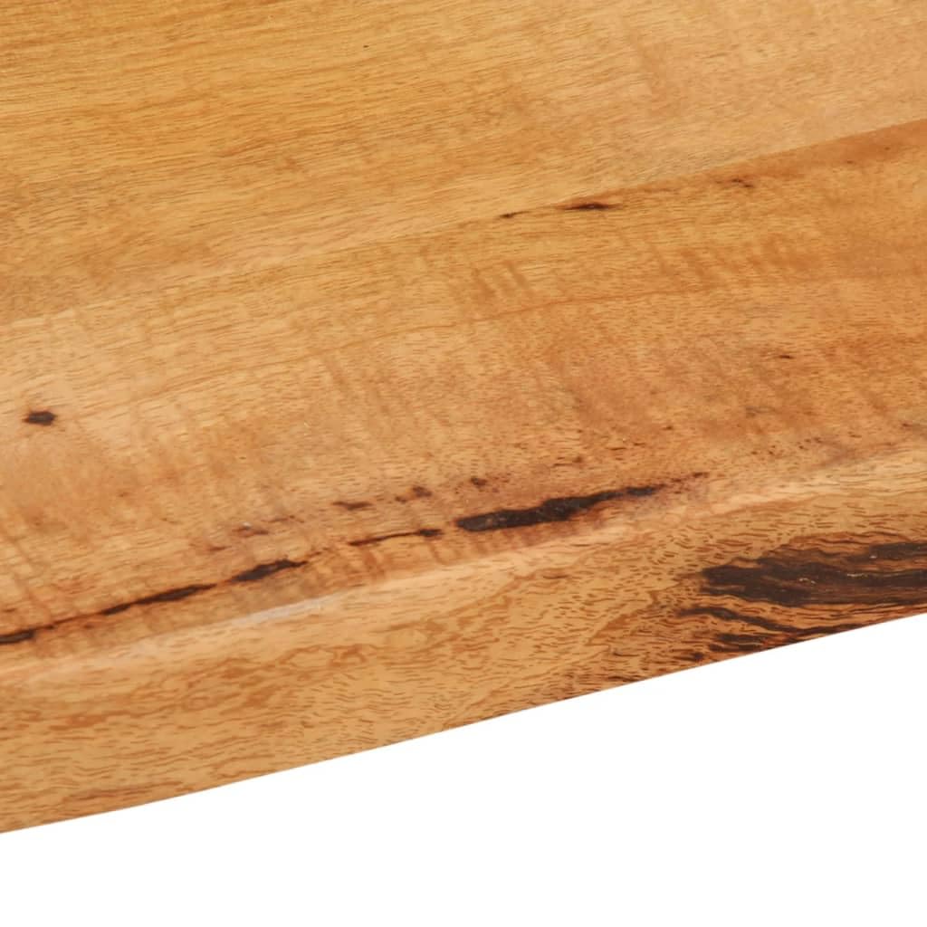 Gecheer Piano Tavolo 120x60x2,5 cm Bordi Vivi in Legno Massello Mango,Piano per Tavolo da,Piano per Tavolo da Pranzo,Piano per Tavolo da Bar,Piano per Tavolo in Legno,P370720