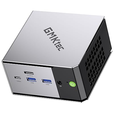 GMKtec Mini PC M8 Desktop Computer AMD Ryzen PRO 6650H (6C/12T 4.50Ghz) Dual NIC LAN 2.5GbE, 16GB LPDDR5 RAM + 512GB Hard Drive PCle SSD, Oculink, USB4, HDMI, USB-C