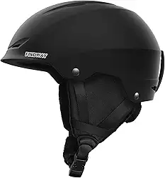 findway Findway Ski Helmet [Upgrade] Capacete De Snowboard Para Adultos, [Óculos De Proteção Compatíveis] Casco Abs Durável, Espuma Eps Protetora E Mostrador Ajustável, Capacete De Esporte De Neve P