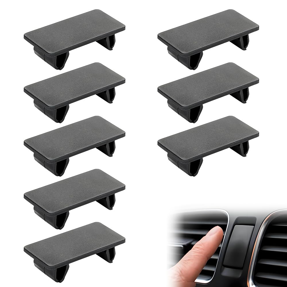 8 Pcs Rocker Switch Panel Cover ABS Rectangular Rocker Switch Blank Snap-in Hole Plug
