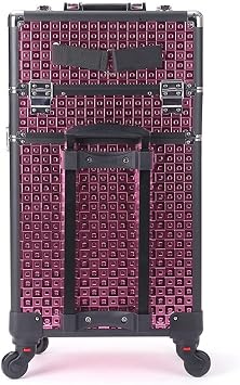 Multifunctional multi-layer trolley case aluminum alloy makeup box artist and toolbox