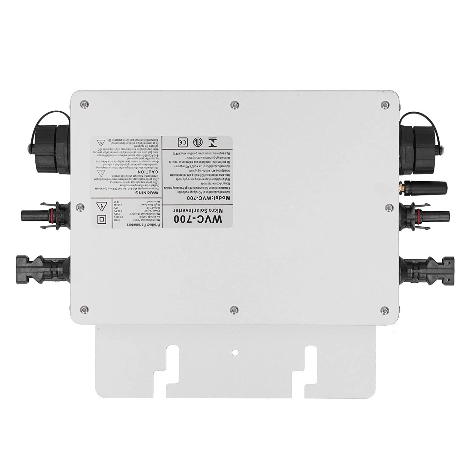 Solar Inverter 700W Micro Inverter Solar Grid Tie Inverter, IP65 Impermeabile Controllo WiFi DC 22-60V A AC 230V Micro Inverter Identificazione Automatica Solare 120/230V