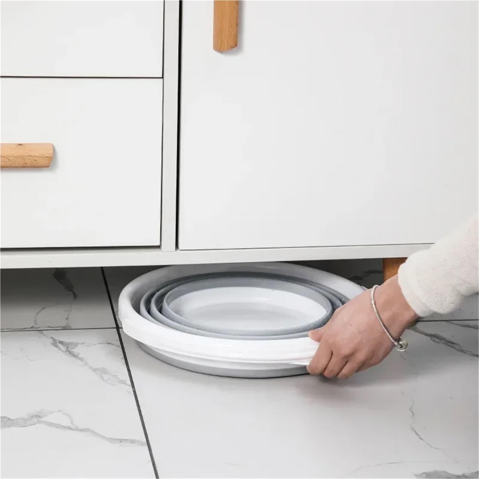 Secchio Pieghevole Secchio pieghevole for bagno, in silicone, for autolavaggio, for esterni, for pesca, cucina, campeggio