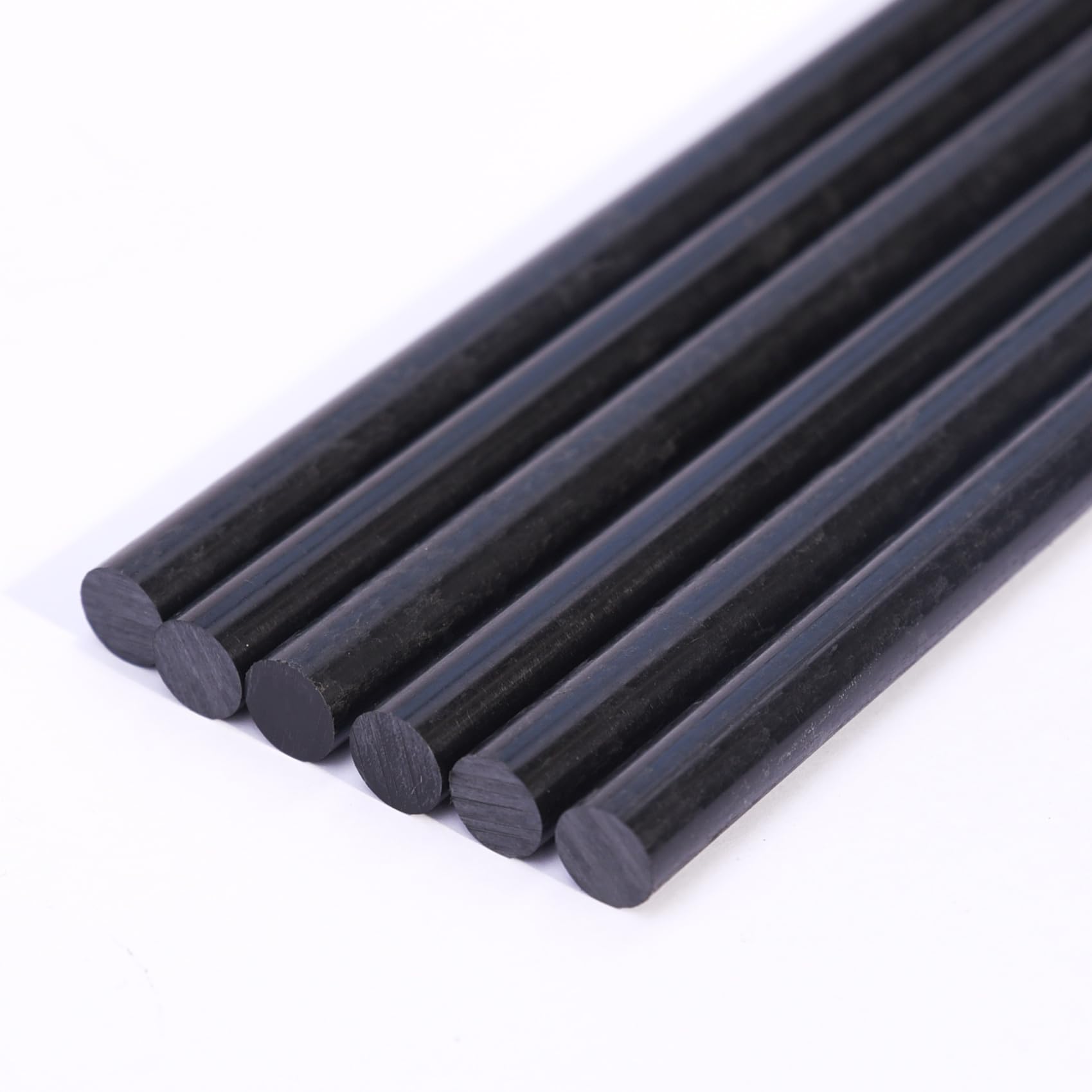 Black POM Rods - 6 Pack 1/2" x 12" -7