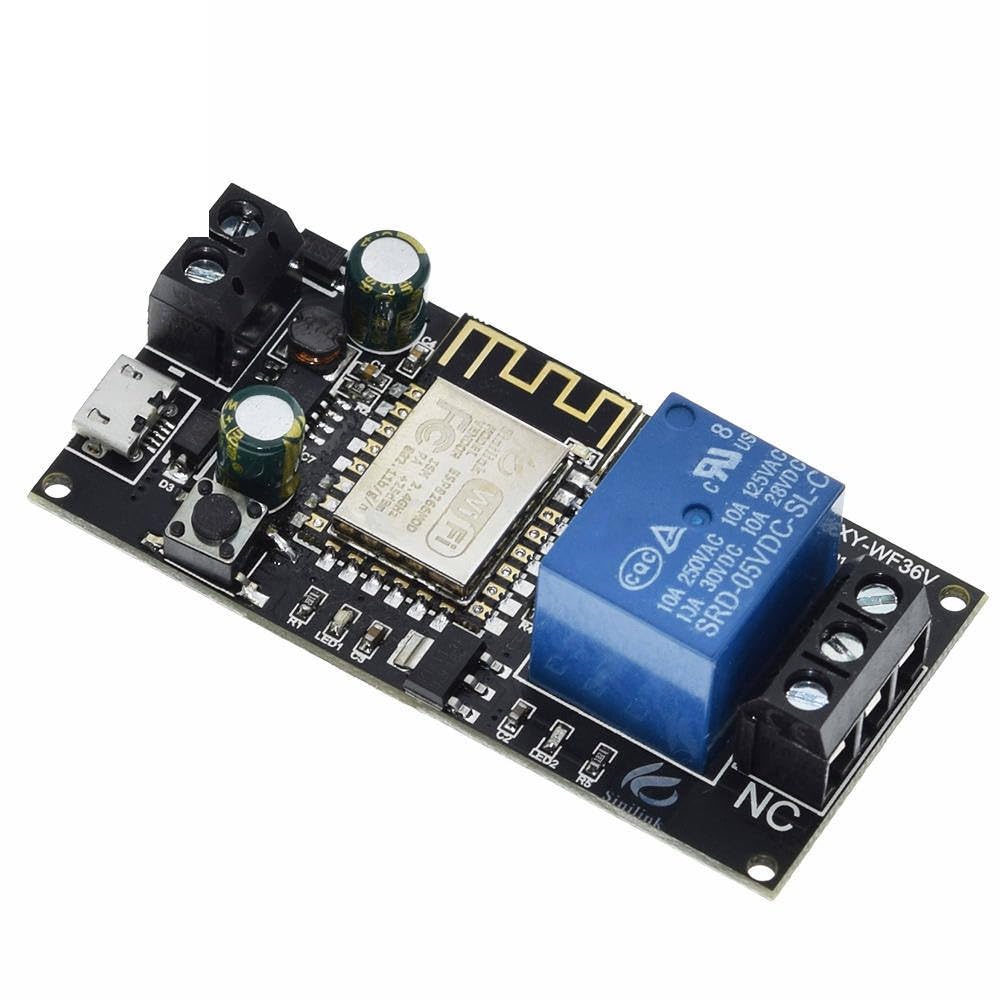 Sinilink WiFi Mobile Phone Remote Control Relay Module DC6V~36V Smart Home Phone APP ESP-12F XY-WF36V