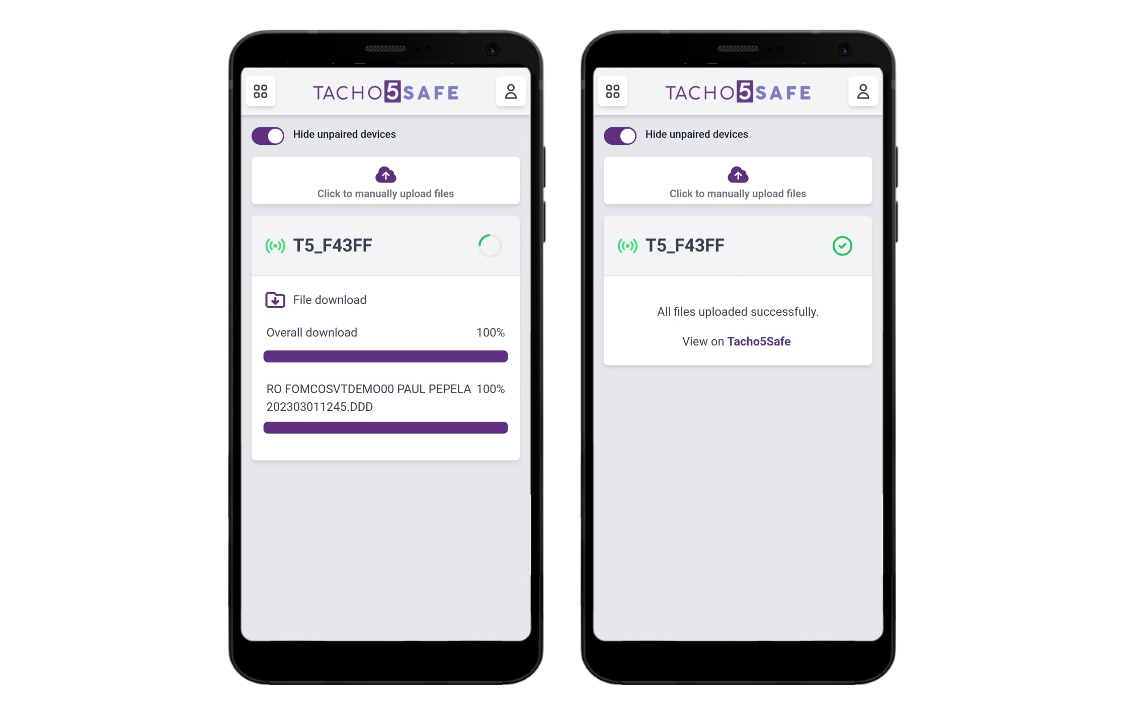 Tacho5SAFE Fahrtenschreiber Downloadgerät – inkl. Software & gratis Cloud-Speicher – Auslesen von Fahrerkarten & Digitaltacho (Tacho-Daten sichern & verwalten)