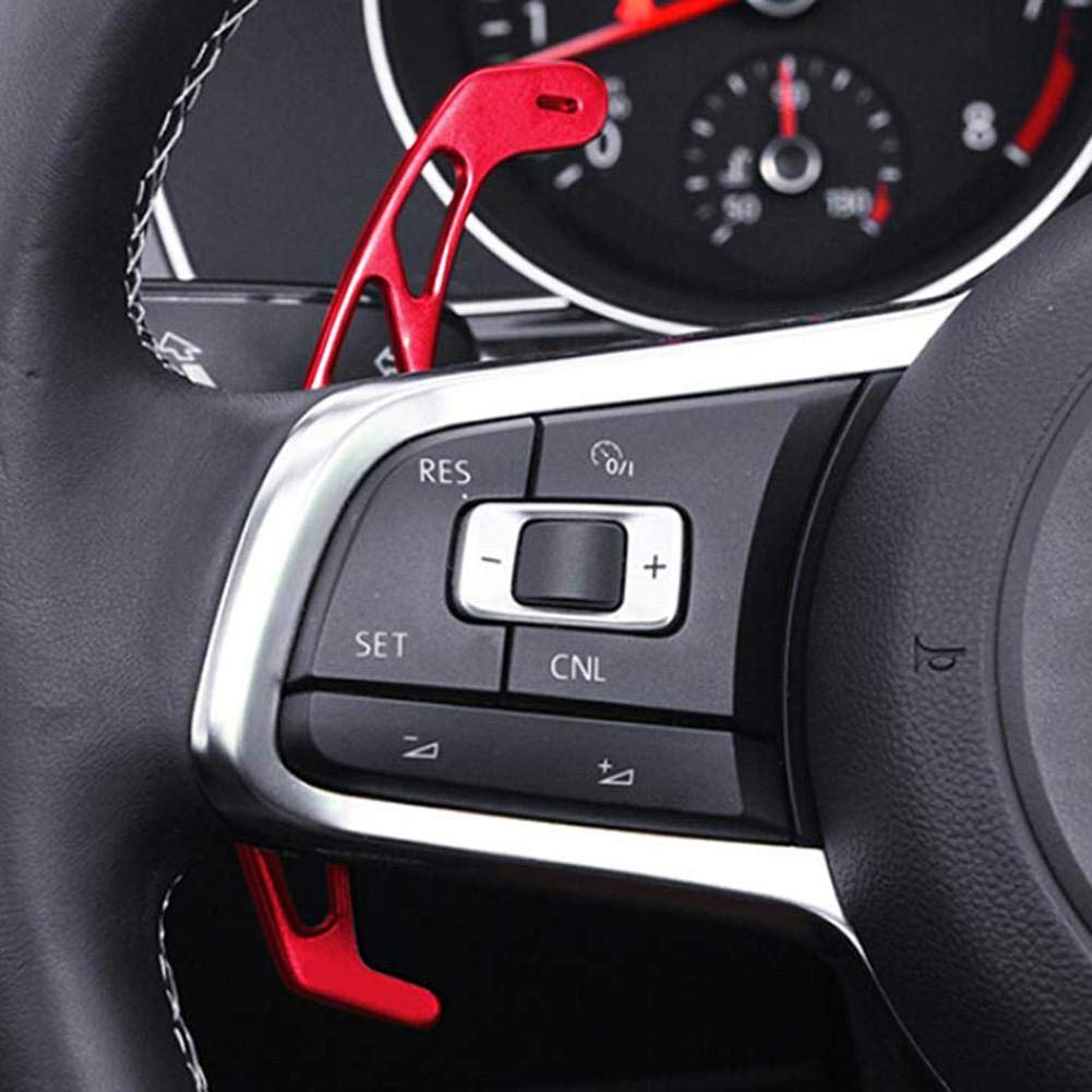Łopatka zmiany biegów na kierownicę, stop aluminium, wytrzymała, trwała, praktyczna dźwignia zmiany biegów, do Golf GTI R, GTD, GTE, MK7, Polo, GTI, Scirocco 2014-2019