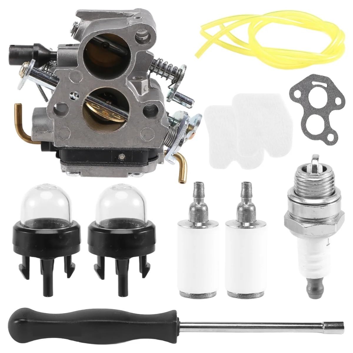 Kit Carbu Carburador con filtro de aire y filtro de tubo de combustible para motosierra Husqvarna 235 235E 236 236E 240 240E