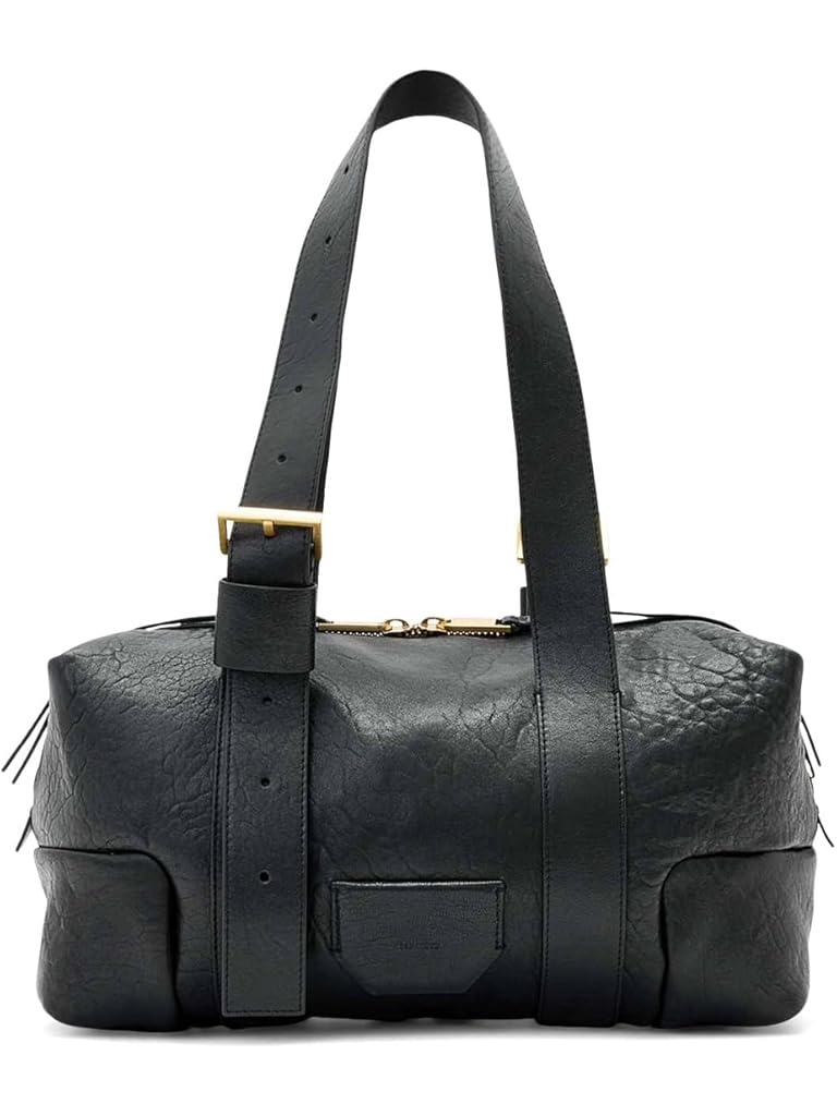 Black AllSaints Ares Grain Shoulder Bag