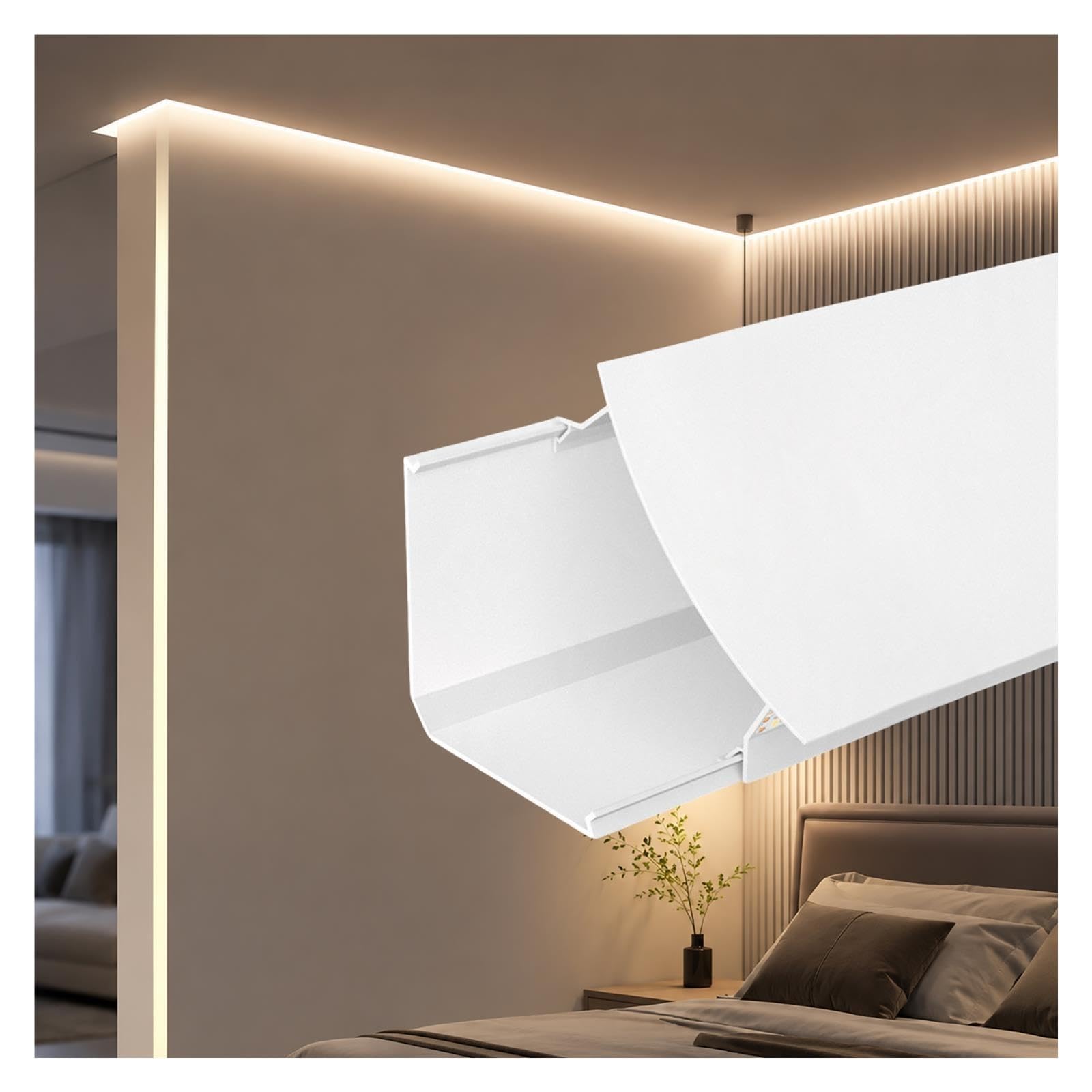Kanały taśm LED Aluminiowy System Dyfuzorów Z Listwami Świetlnymi LED