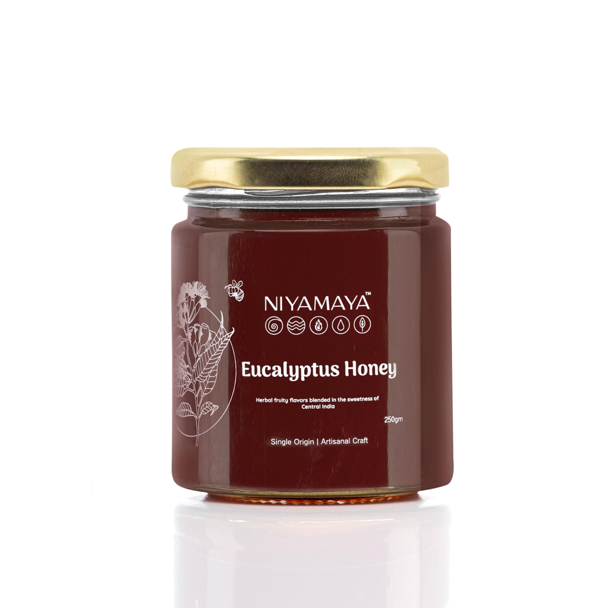 NIYAMAYA Eucalyptus Honey 250 gm Jar | 100% Pure and Natural Raw Honey | Unprocessed Shahad for Weight loss | No Sugar No Adulteration (B099WWWCV3) Amazon Price History, Amazon Price Tracker