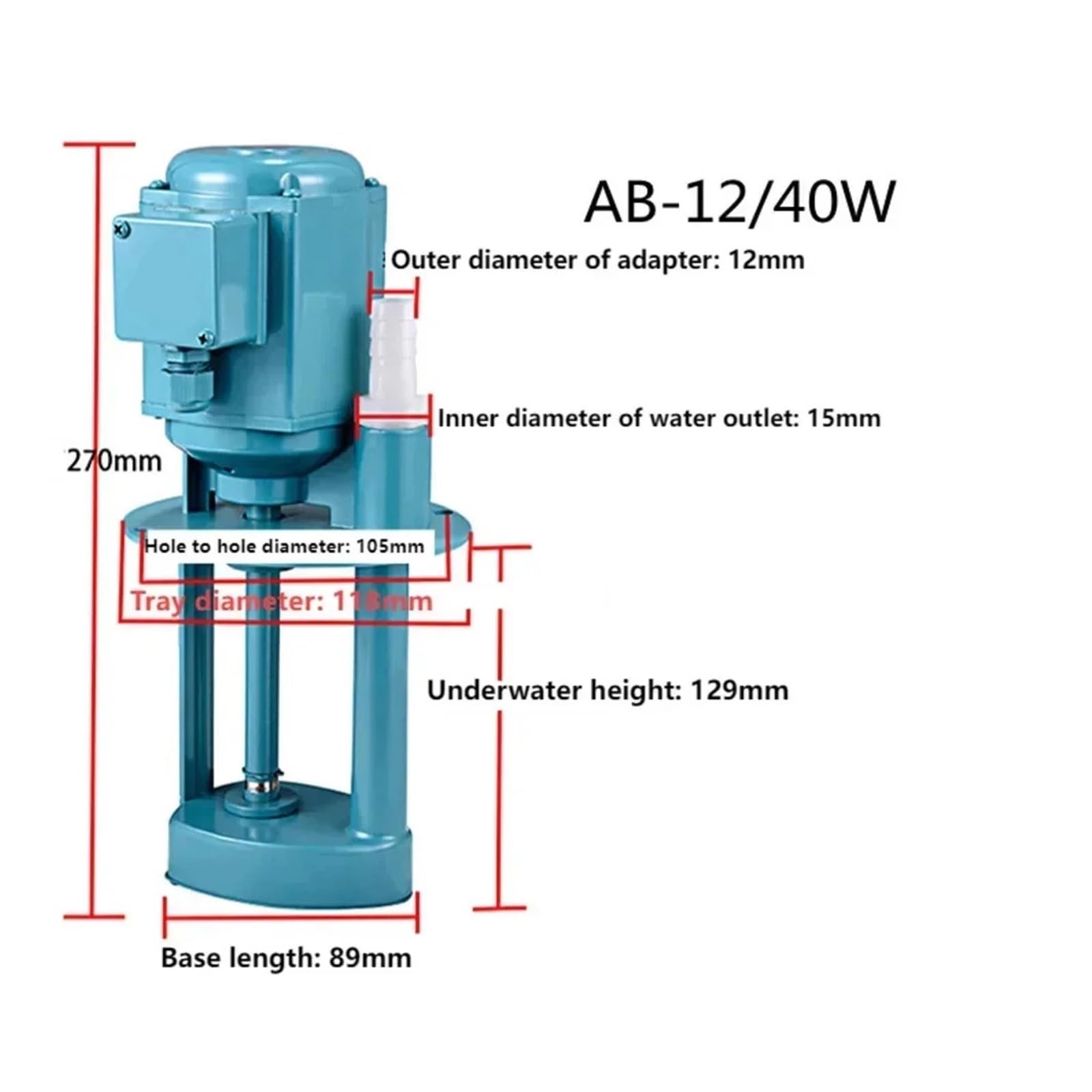 Pompa di Raffreddamento for Macchine Utensili 380V 40W 12L/min Pompa for tornio Pompa elettrica trifase