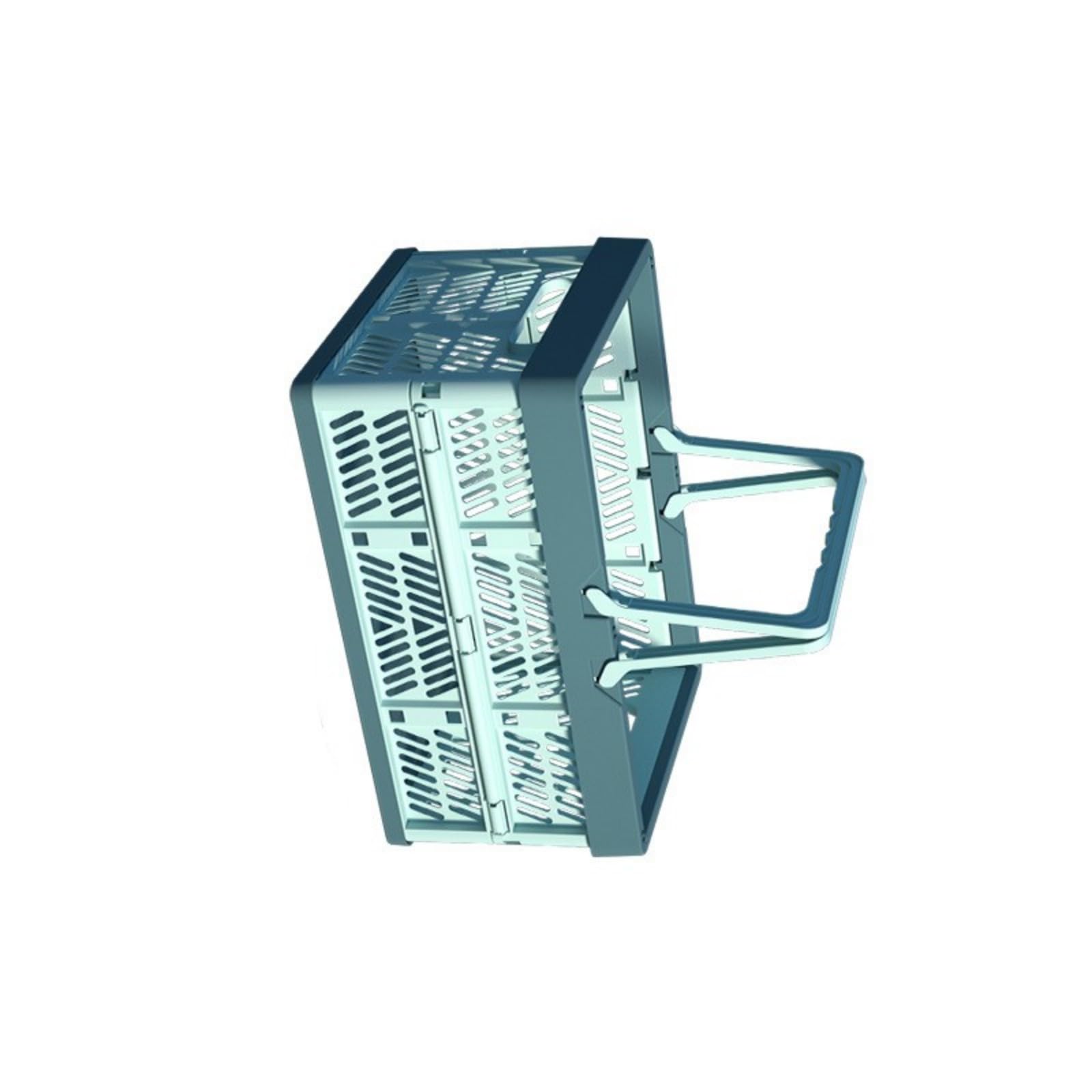 Tsophreniq Sturdy ABS Extendable Basket Container Great for Camping and Home Thin Storage Box with Handle Foldable