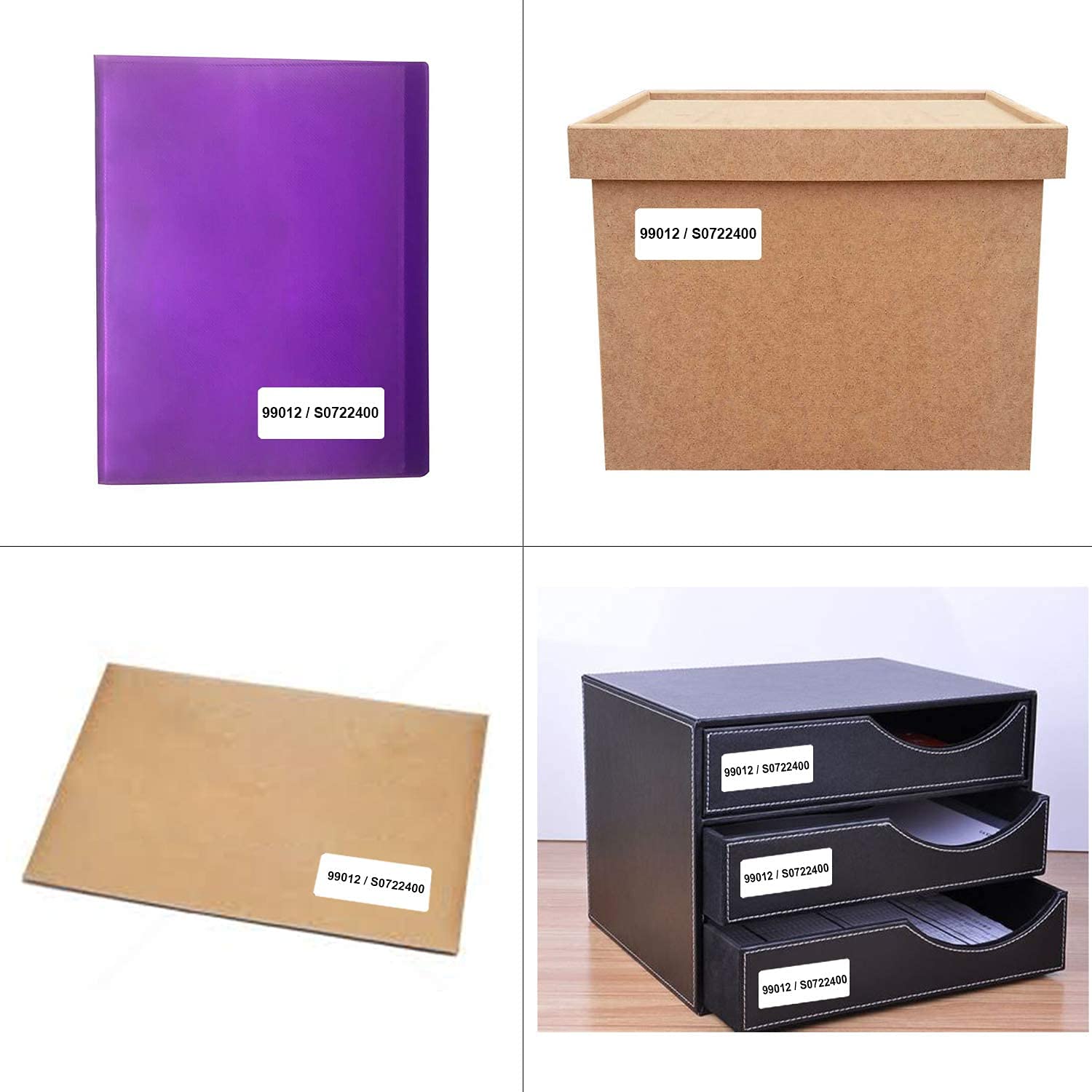 hd-line Etiketten für Labelwriter 99012-100 Rolle Pack Etiketten x 260 St. Je Rolle = 26000 Etikette, Selbstklebend, Kompatibel für hd-line Labelwriter & Seiko Etikettendrucker, 89 X 36 mm
