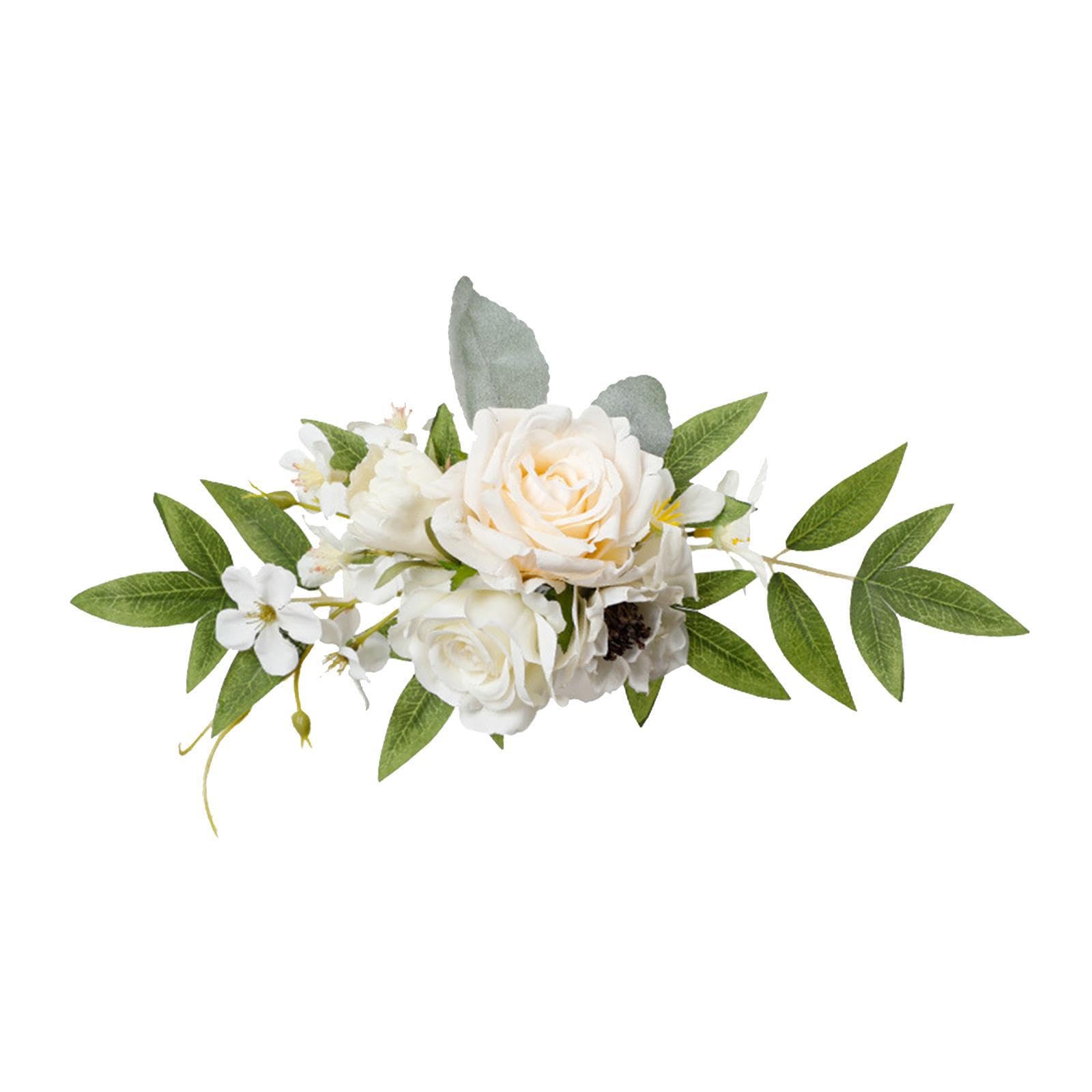 Quxvuis Wedding Aisles Decor Church Chair Bench Flowers Lively Faux Roses Elevate Aisle Decor For Stunning Wedding Moments Lightweight Home Decorations, Style A