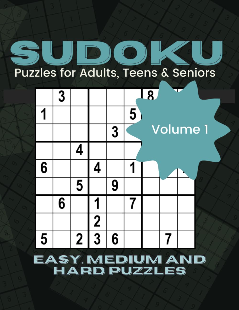 Sudoku Puzzles For Adults: 8.5*11 large print easy to hard sudoku puzzle logic activity book