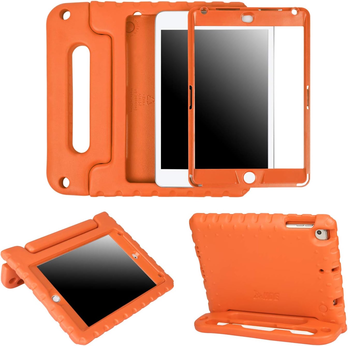 HDE iPad Mini 5 & 4 Case for Kids with Built in Screen Protector - Shockproof Handle Stand with Apple Pencil Holder Compatibile with New iPad Mini 5th Generation and iPad Mini 4th Generation Tablet