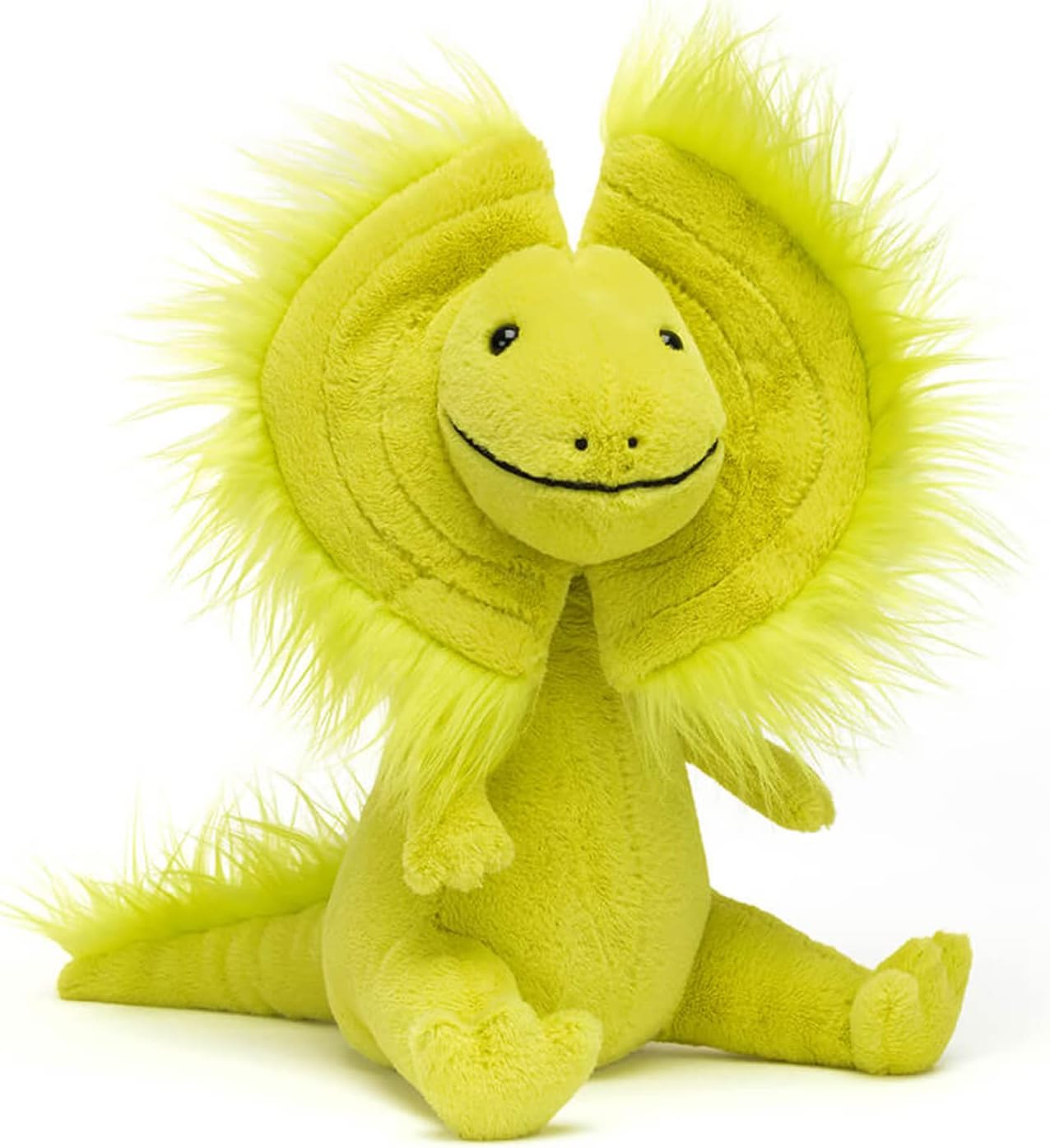 JellycatDavey Dilophosaurus Dinosaur Stuffed Animal, 10.5 inches - Dinosaur Plush Toy - Classic Children's Gift