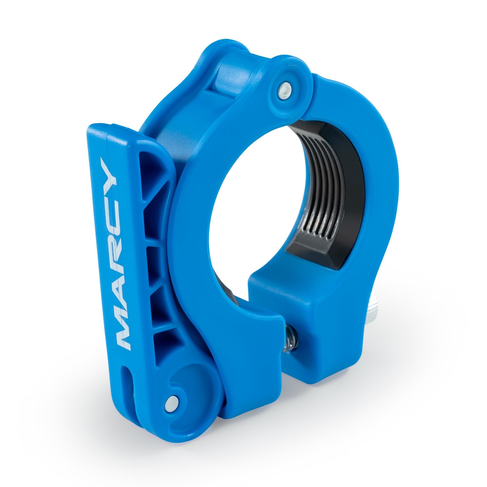 Adjustable Nylon Resin Olympic (2-inch) Barbell Lock Collar Clips with Quick Release Latch for Weight Training & Fitness Training