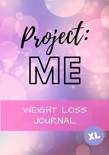 Project ME 12 Month Weight Loss Journal (XL 7x10) Track your progress & healthy habits with fun visuals.