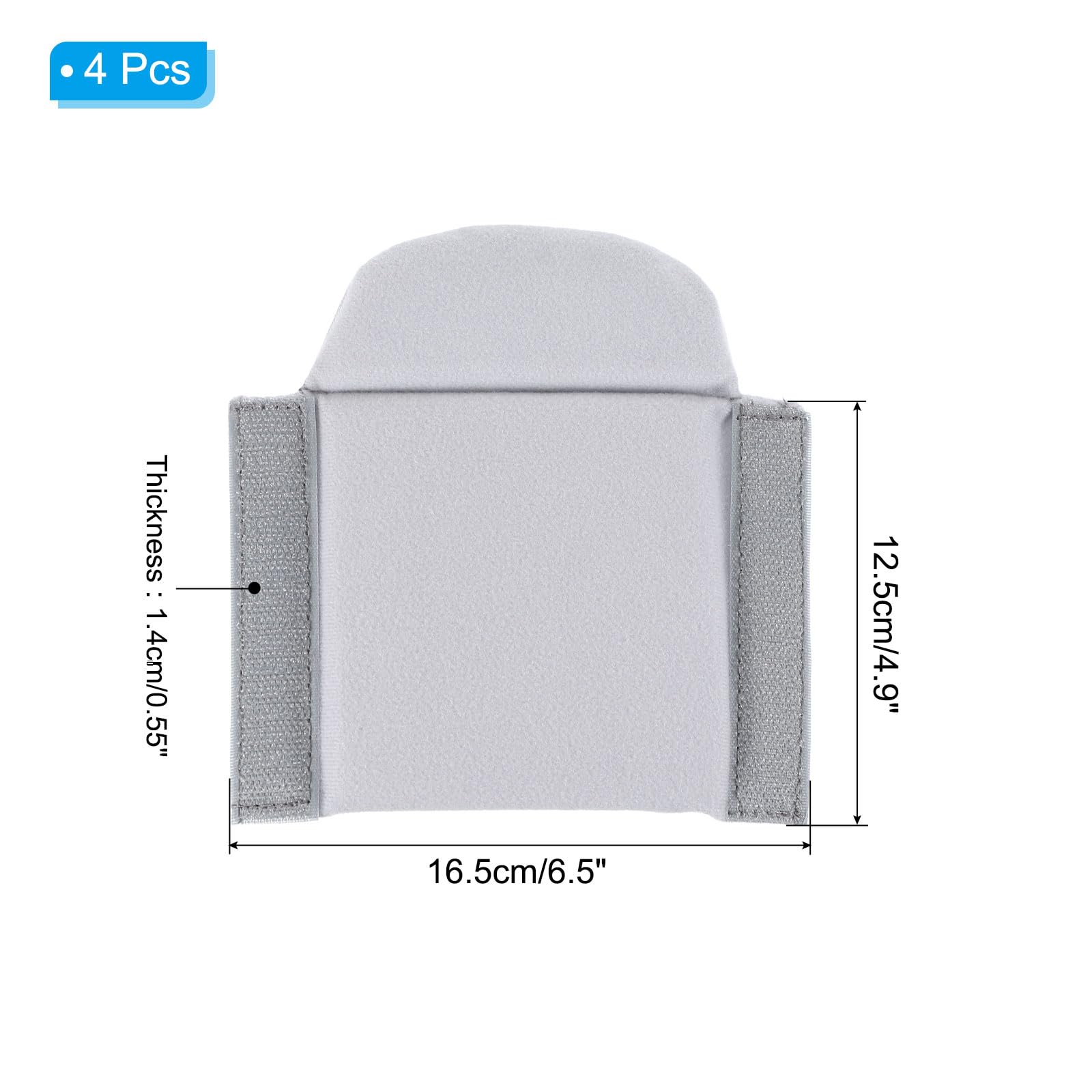 PATIKIL Divisor de Bolsa de Cámara, 4Pcs 16.5cmx16cmx1.4cm Almohadilla Separadora A Prueba de Golpes para Bolsa de Cámara Protectora de Lentes para Cámara Organizadora Universales, Gris
