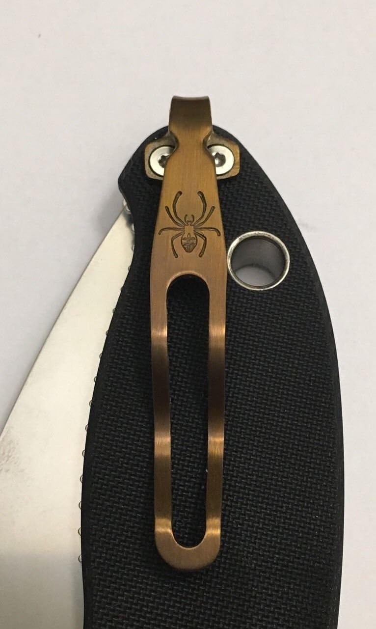 Titanium Deep Carry Pocket Clip for Spyderco G10 Manix 2 C101GP2