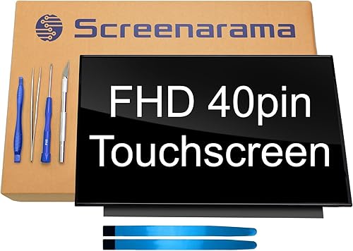 SCREENARAMA Nueva pantalla de repuesto para NV156FHM-T01, OnCell Touch, FHD 1920x1080, IPS, mate, pantalla LED LCD con herramientas