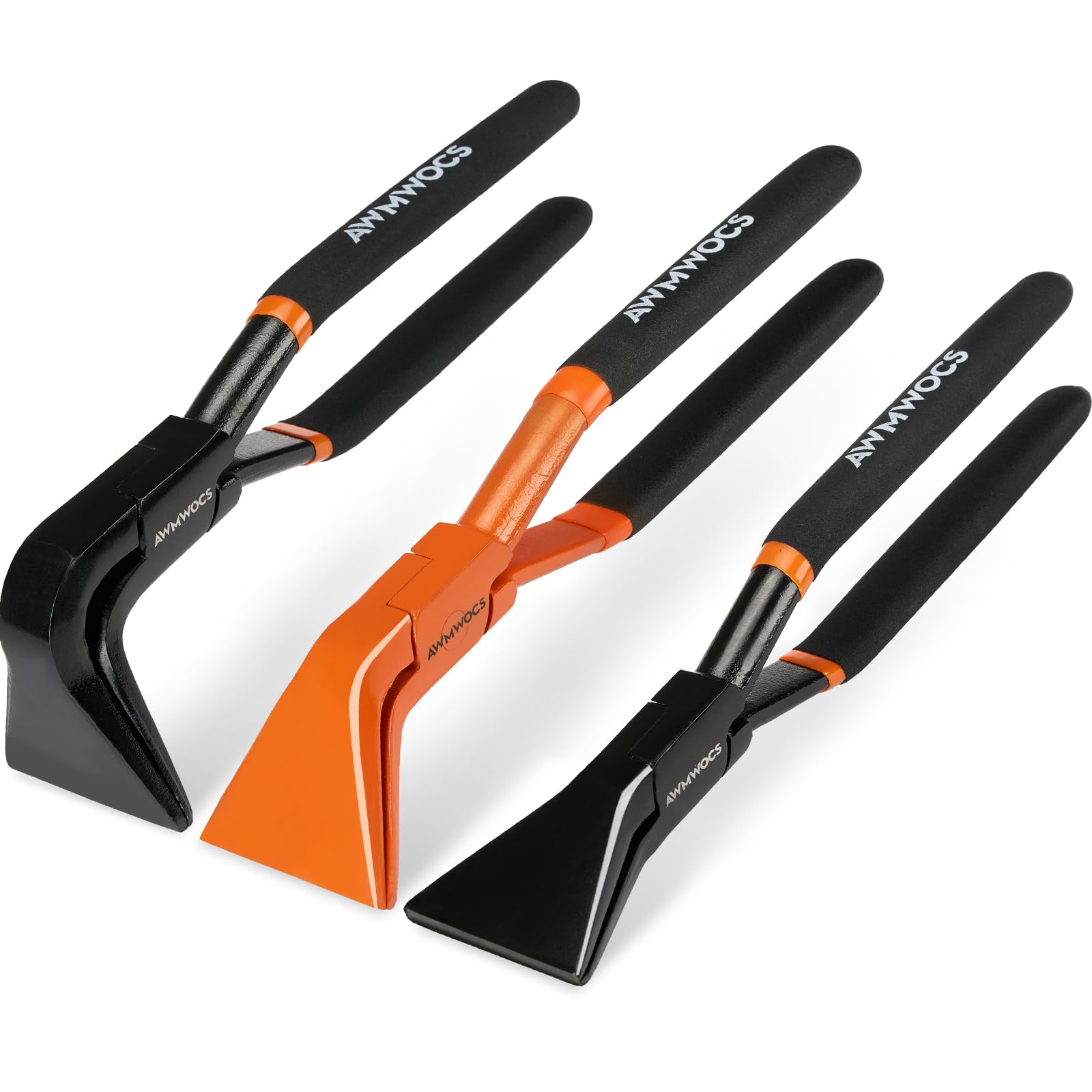 3 piezas de herramientas de costura manual para chapa, rectas, alicates de doblado de chapa de 45° y 90°, juego de doblador de chapa para techo, HVAC, taller, bricolaje