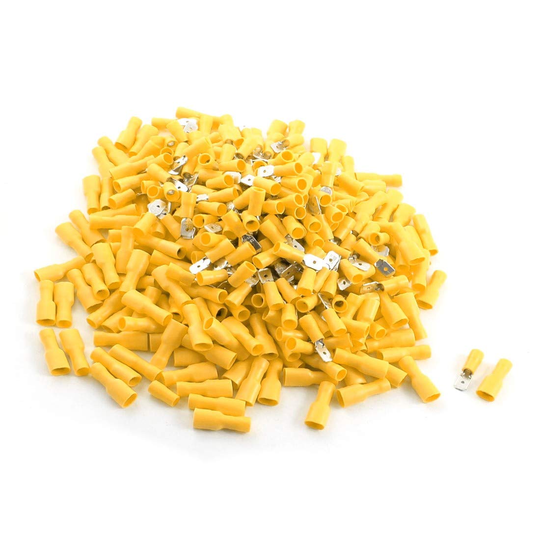 NEW LON0167 Terminales aislados hembra hembra macho amarillo de 400 pcs. Crimpado para cable AWG 12-10(400Pcs gelbe männliche weibliche isolierte Crimp-Kabelschuhe für AWG 12-10 Kabel