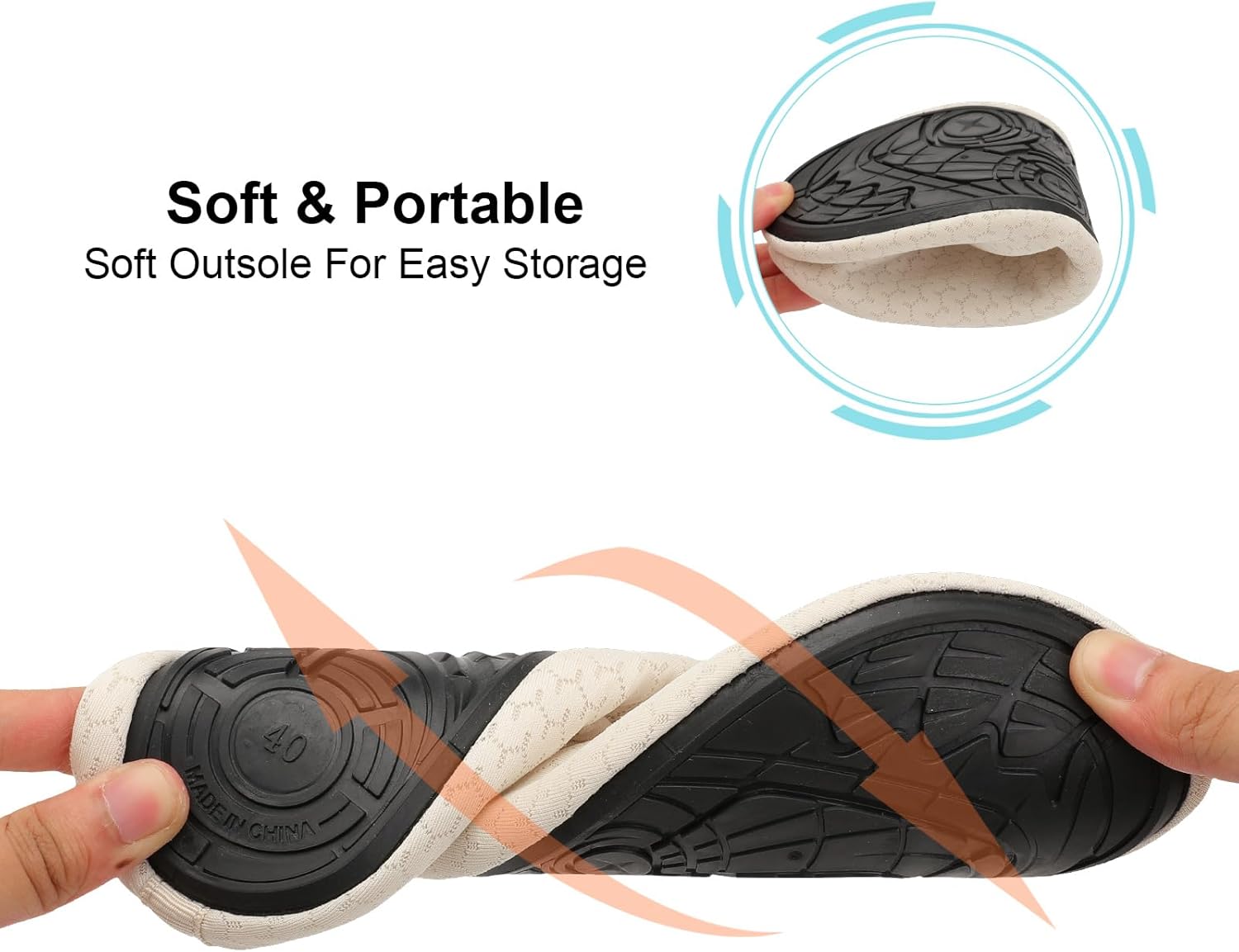 Spesoul Womens Mens Water Shoes Quick Dry Beach Swim Shoes Barefoot Aqua Socks Outdoor Sand Socks for Pool River Diving - Image 5