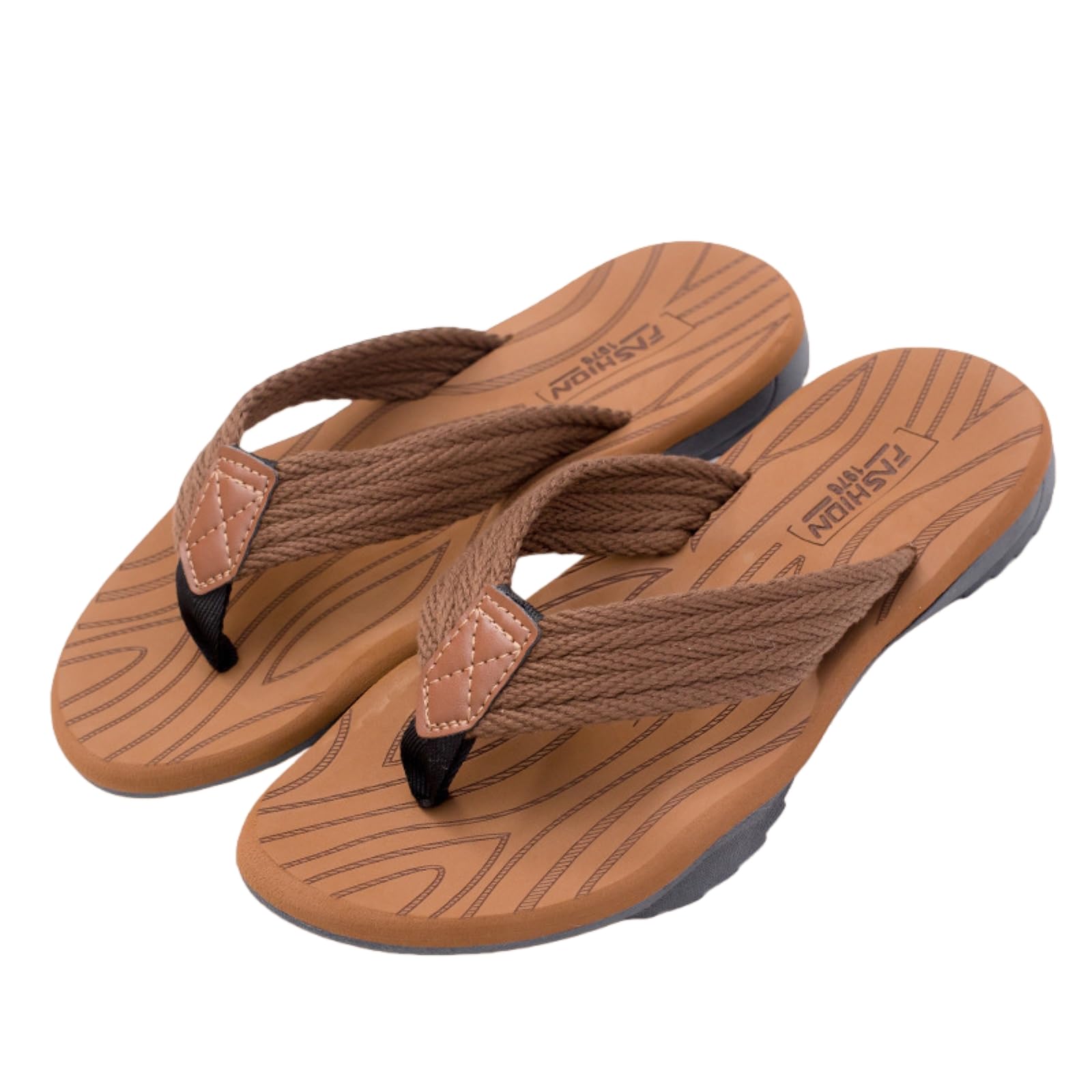 Gyios Flip Flops Men Summer Beach Fashion Breathable Casual Slippers Outdoor-yellow-39-40
