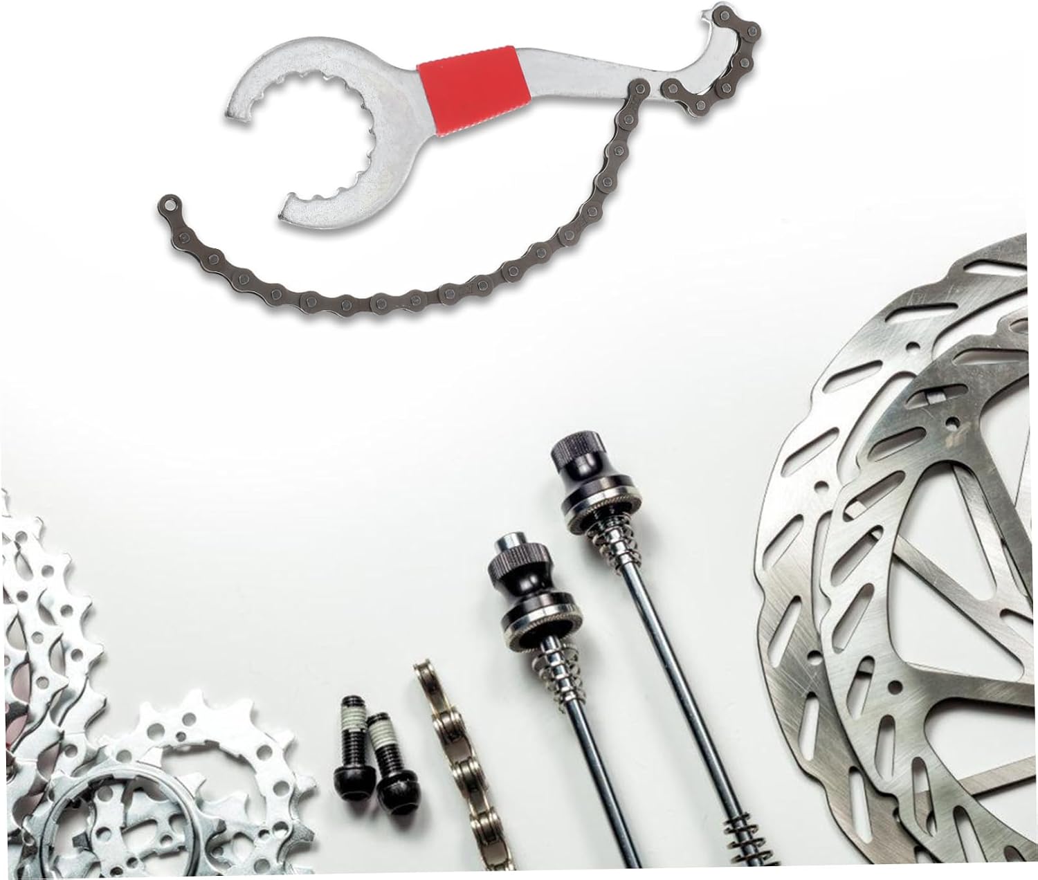 Multi-function Repair Tool for Crankset and Chain Removal Portable Bike Tool for Mountain and Road Includes and Chain Wrench Essential Cycling Accessory