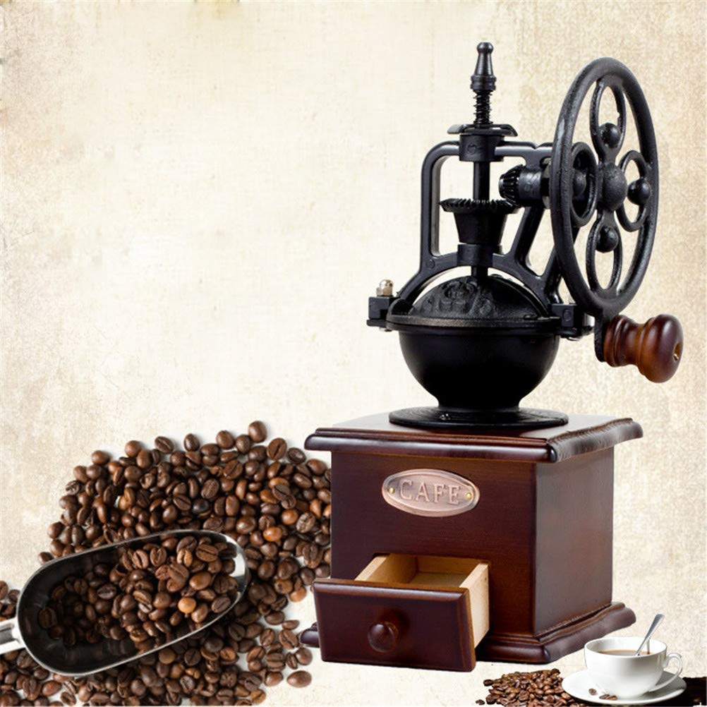 Manuale Del Chicco Di Caffè Retrò Classico In Ghisa Manovella Caffè Regolazioni Di Routine Regolabili Mulino Con Ceramica Rettifica Core Regalo Portatile Per Gli Amanti Del Caffè