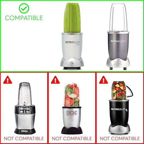 Miniatura 5 de Paquete de 6 bujes de goma Felji para licuadoras NutriBullet 600W 900W NB-101B NB-101S