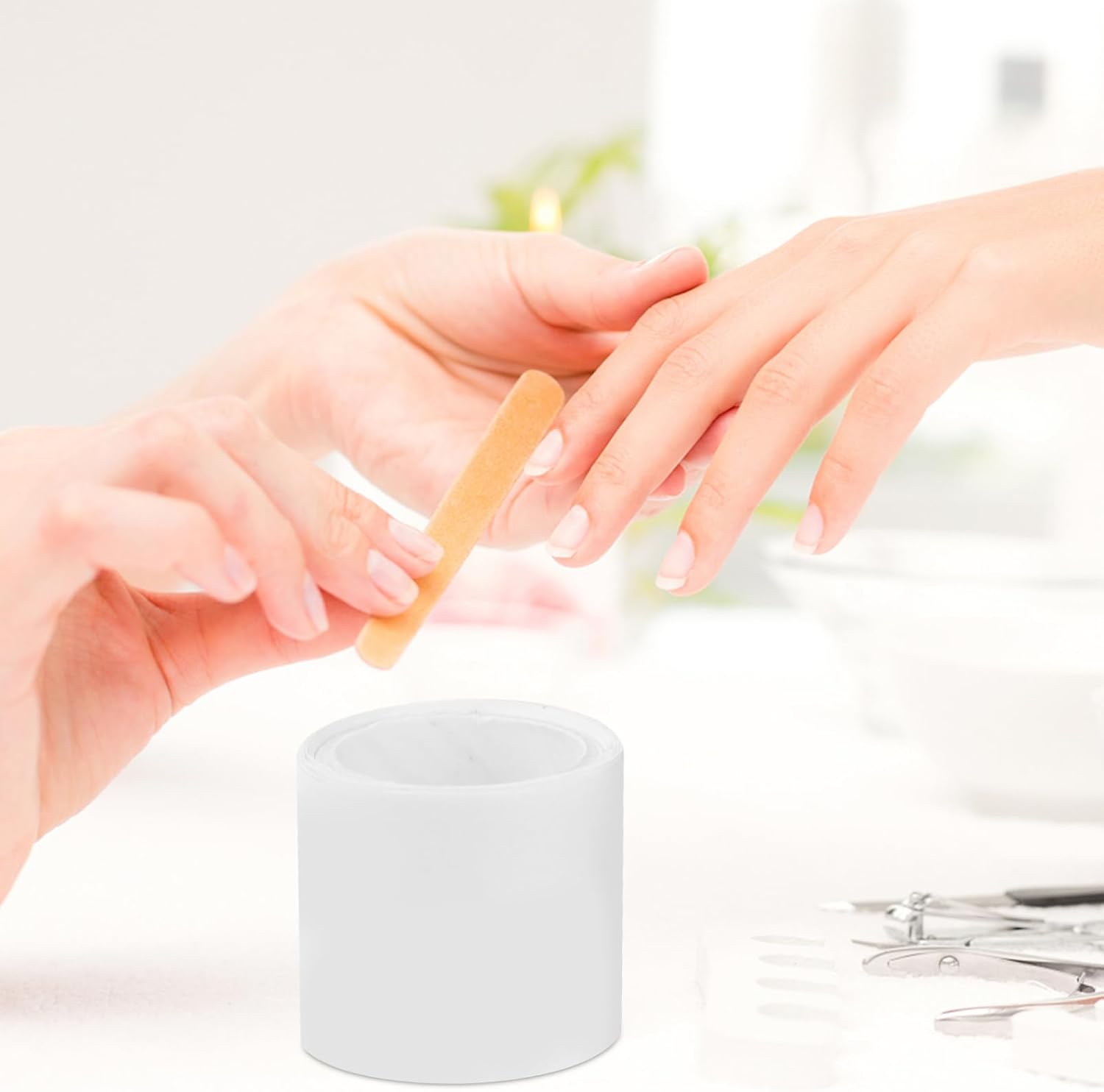 Adhesive Silk Nail Wraps for Nail Art Self Stick Reinforcement Tools for Home Salon Use Easy to Cut and Apply for DIY Manicures and Nail Decoration