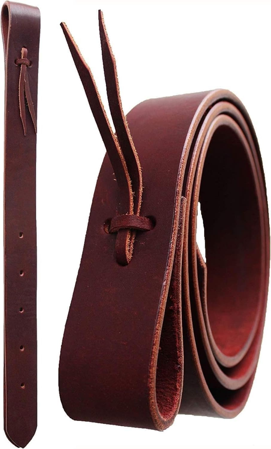 UMRAH International Regular Leather Western Saddle of Latigo and Off Billet Tie Strap Sets Featuring Cinch tie Straps with Holes. These are Essential securing Your Saddle Effectively
