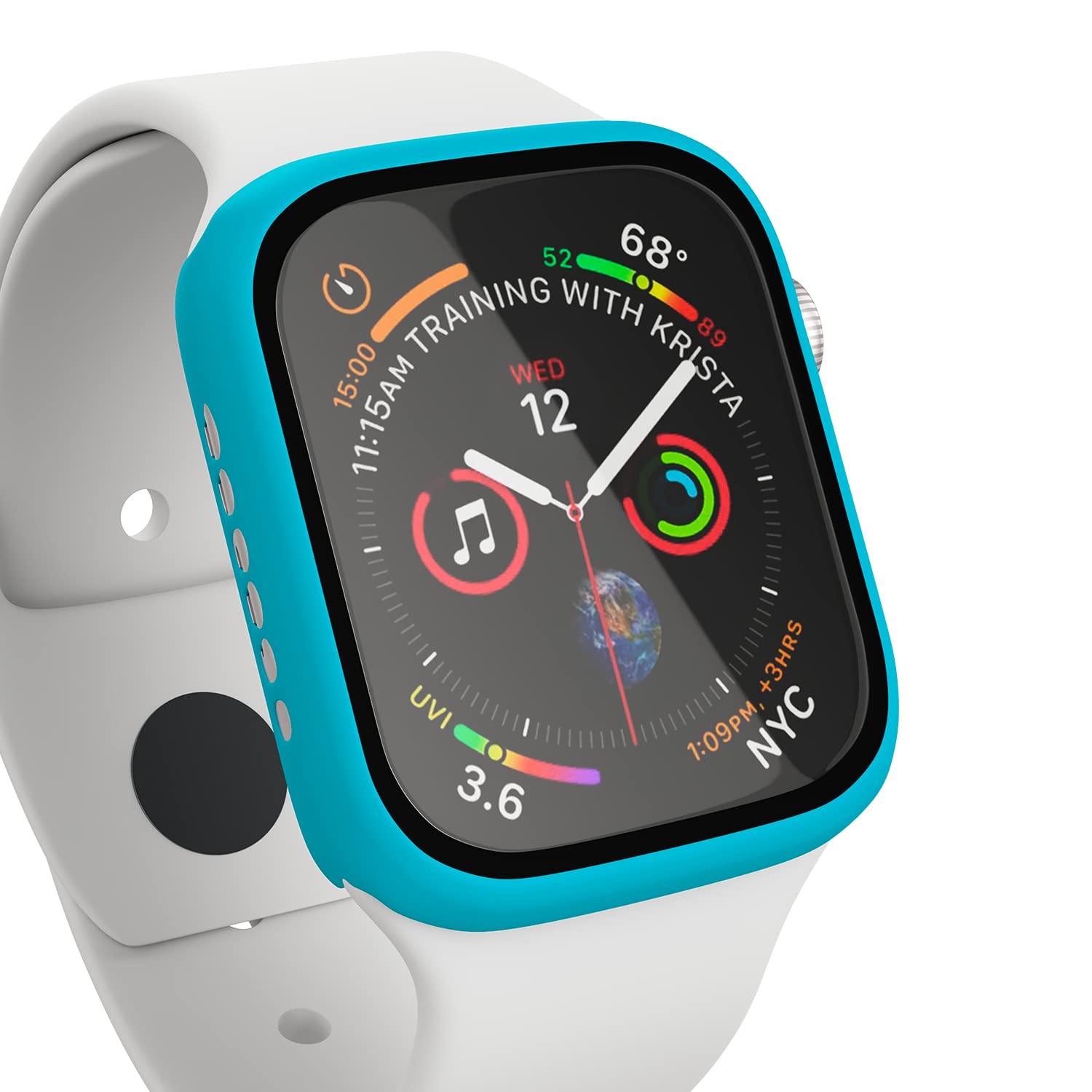 Maeline Bulk Cases Compatible with Apple Watch Series 3/Series 2/Series 1 42mm with Built in Tempered Glass Screen Protector, Overall Protective Hard