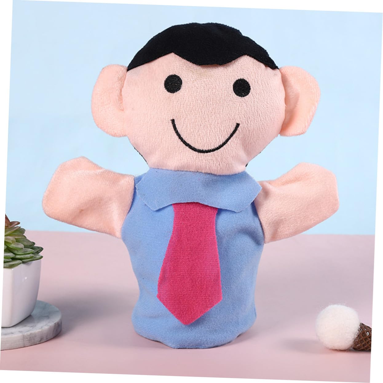 SOIMISS 6 pezzi Burattini da Mano per Marionette Educative in Morbido Cotone PP Gioco di Ruolo Creativo per Sviluppo Manualità e Immaginazione